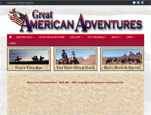 Tablet Screenshot of great-american-adventures.com